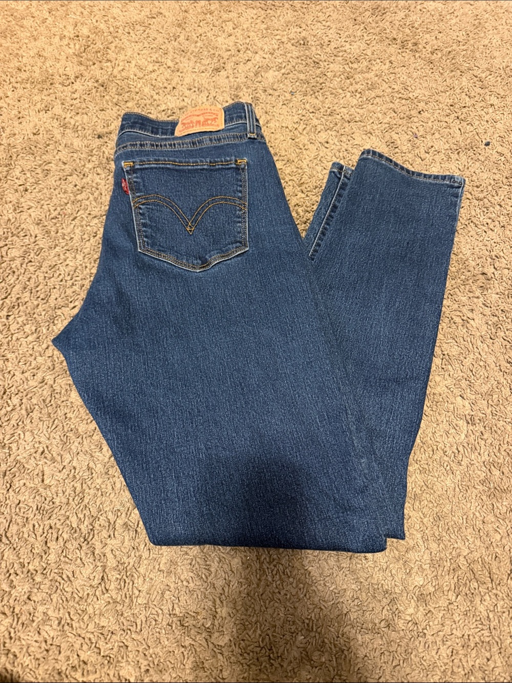Levi's Dark Blue Women's Straight-Leg Jeans